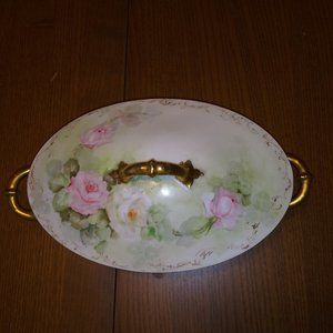 Haviland France Floral Covered Dish From 1900's